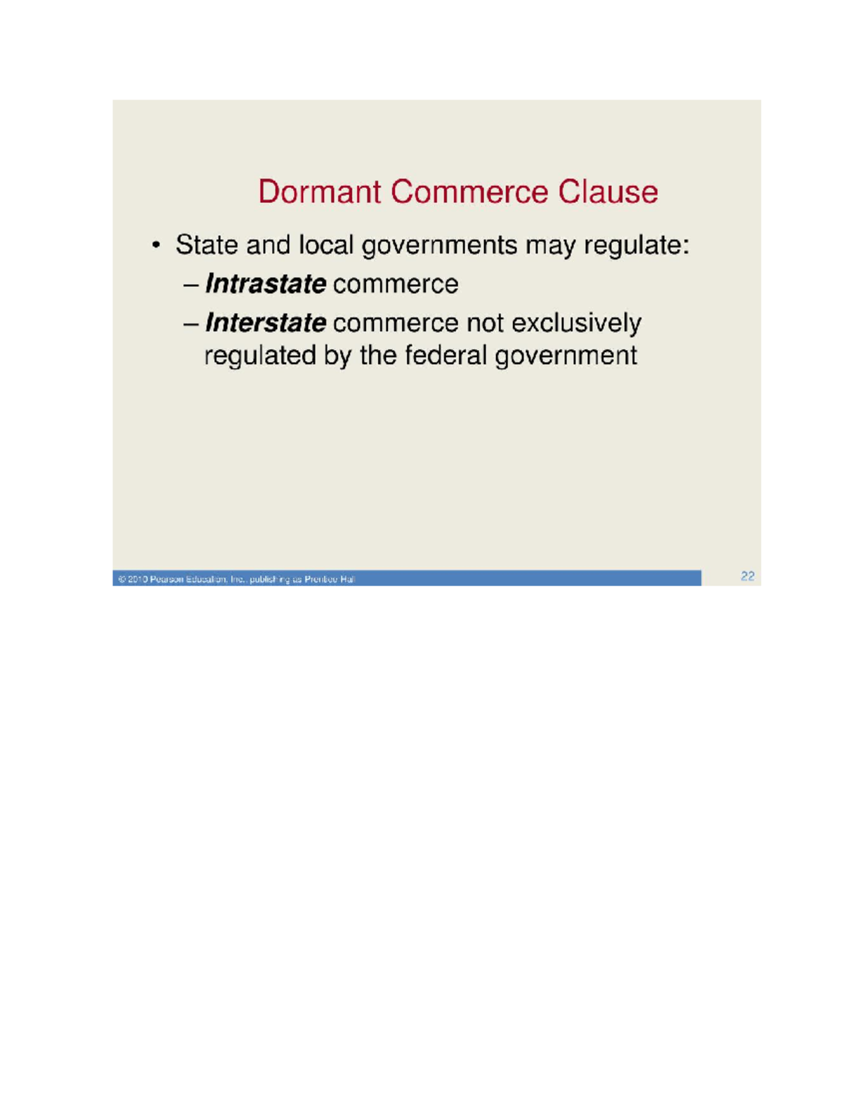 Dormant Commerce Clause C713 StuDocu