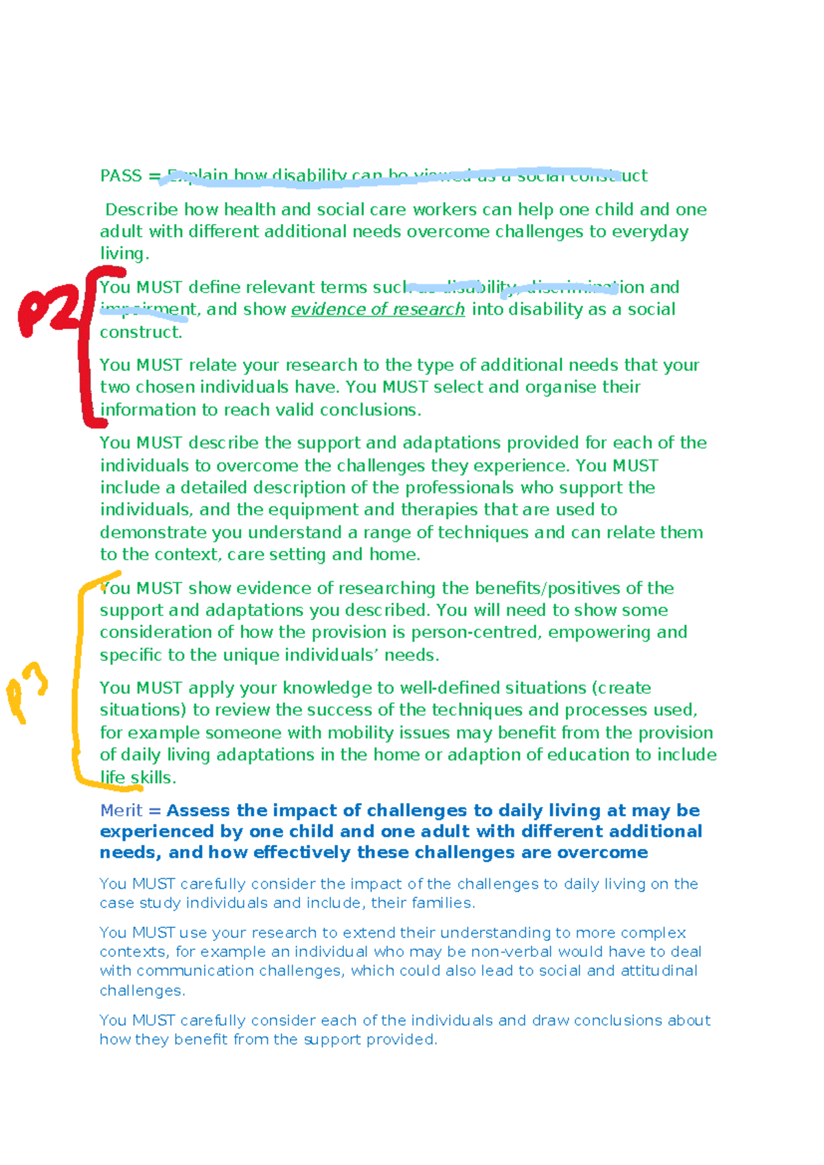 health and social care unit 12 assignment 2