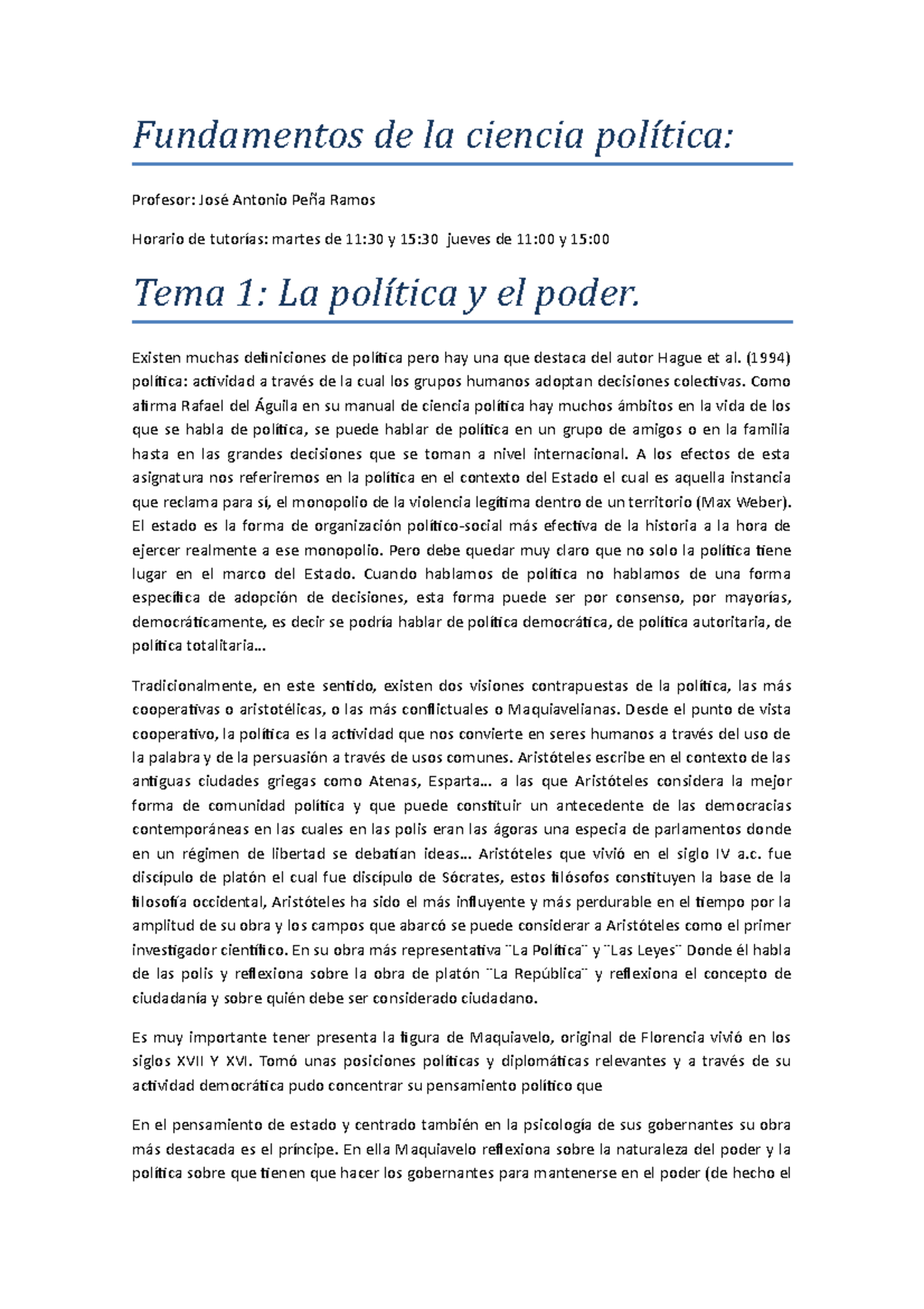 Fundamentos de la ciencia política Fundamentos