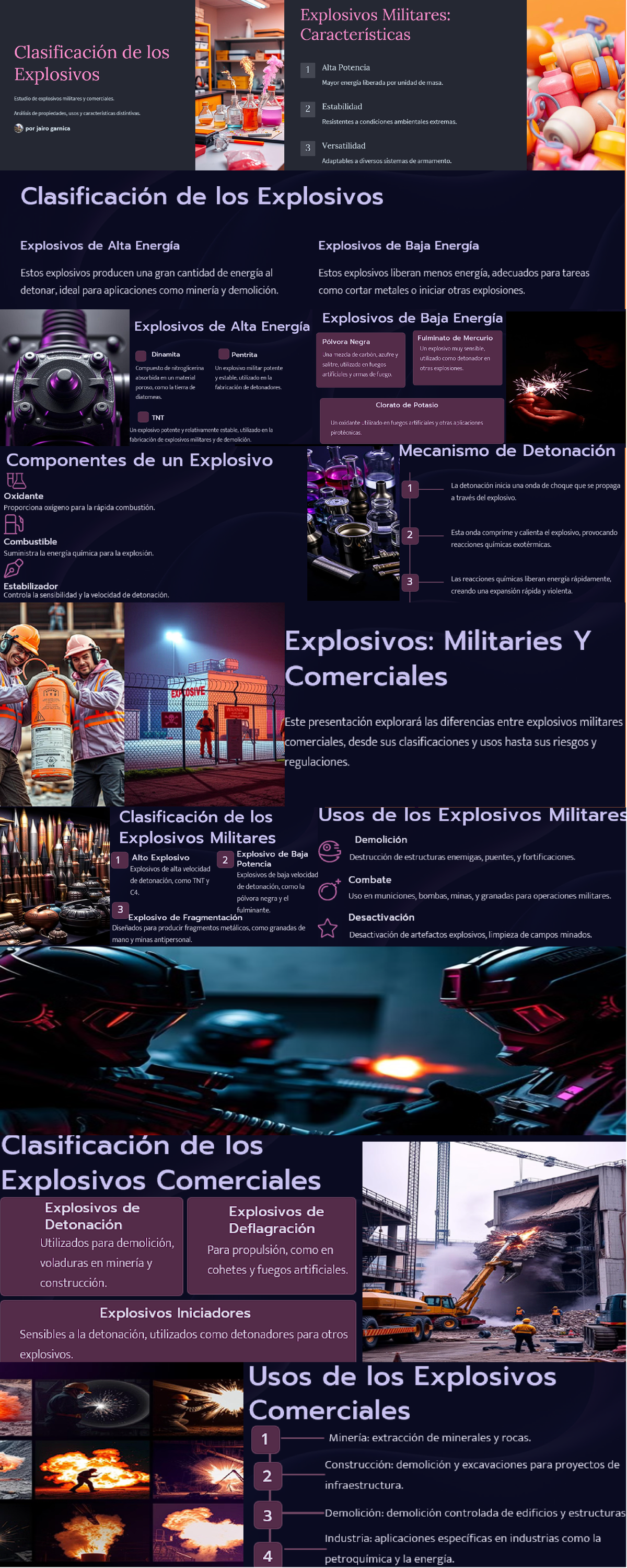 Clasificacion DE Explosivos Y Explosivos Militares Y Comerciales ...