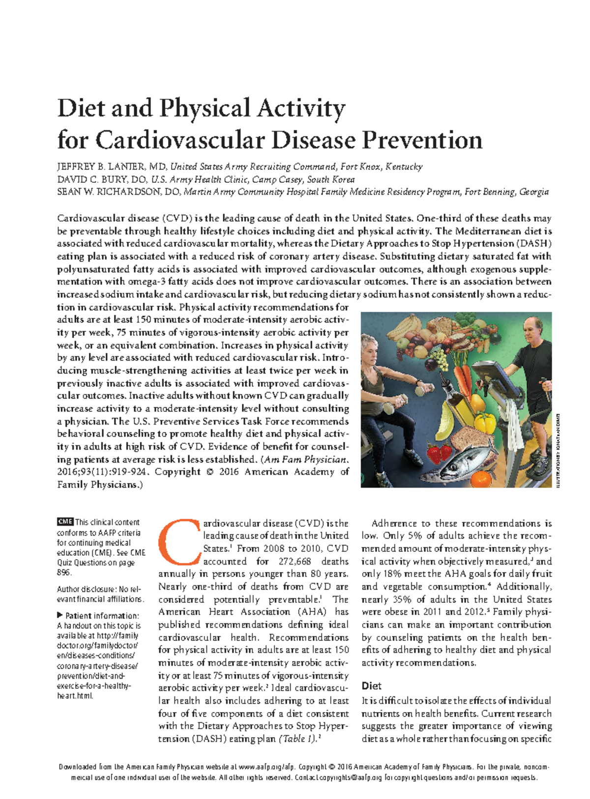 Week 9 lecture document - June 1, 2016 Volume 93, Number 11 aafp/afp ...