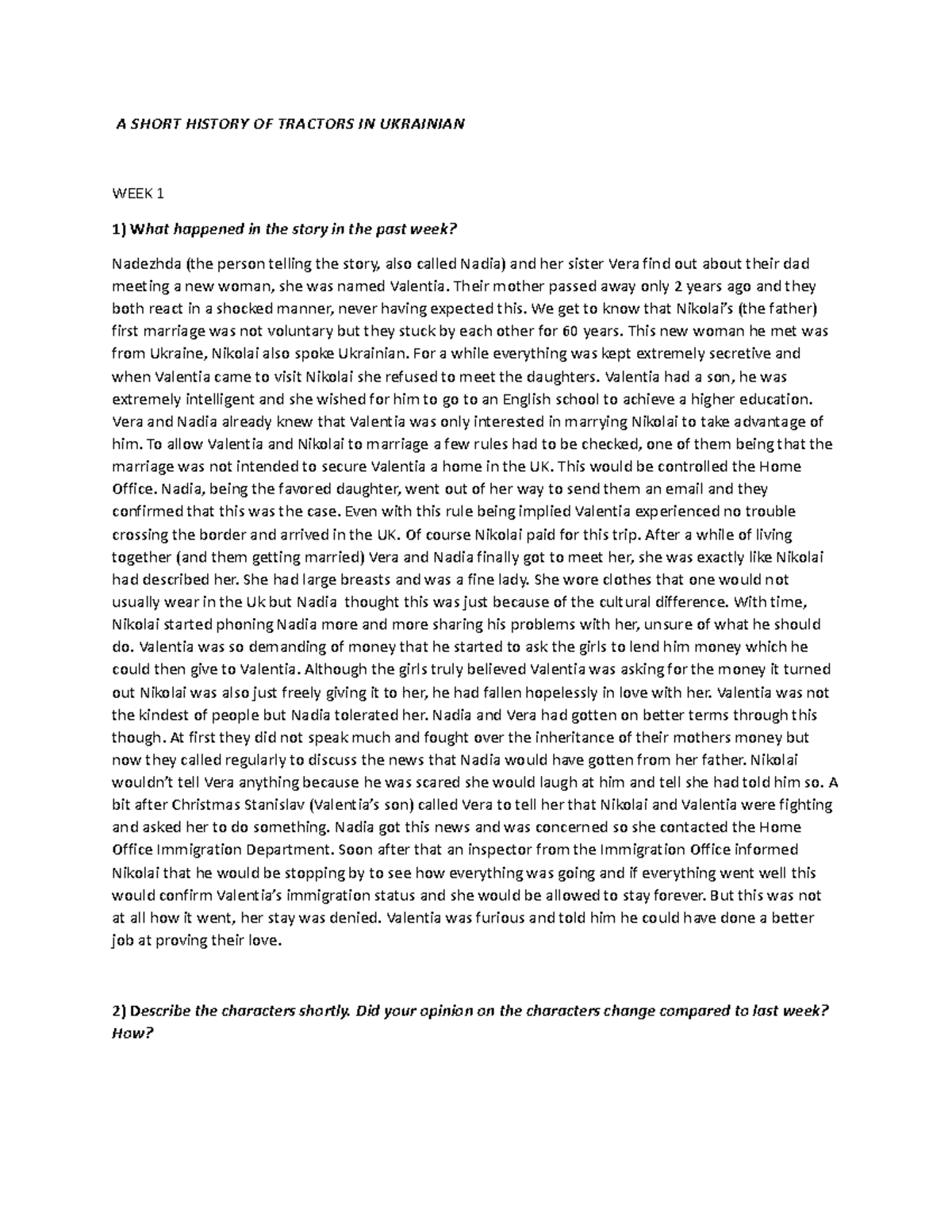 A short history of tractors in ukrainian A SHORT HISTORY OF TRACTORS