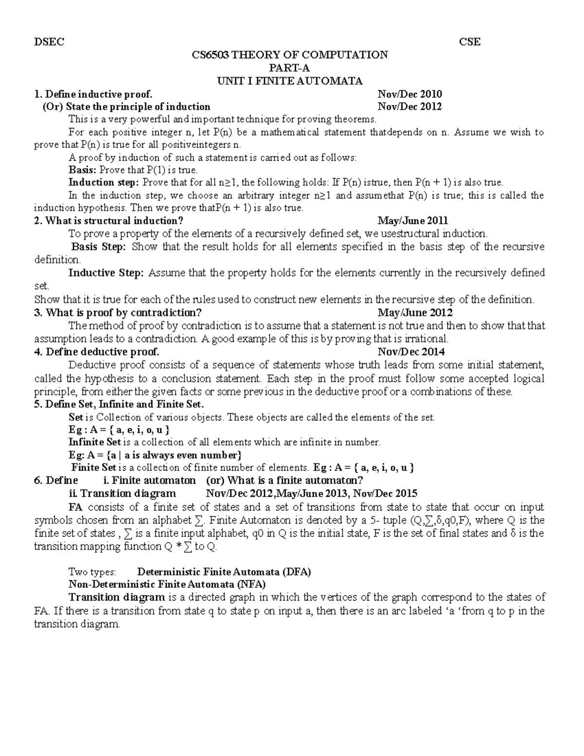 CS6503 2 marks print - Human Computer Interaction Notes - CS6503 THEORY ...