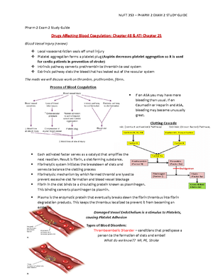 Pharm 2 Exam 1 Study Guide - Edited - Pharm 2 Exam 1 Study Guide ...