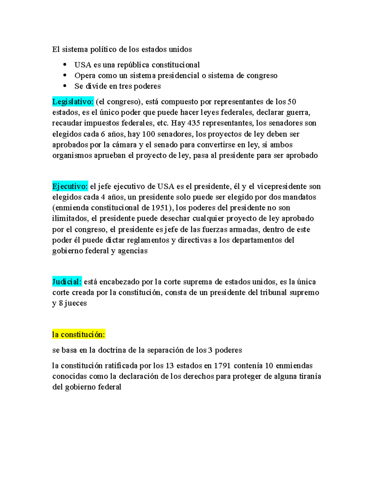 El sistema político de los estados unidos - Hay 435 representantes, los ...