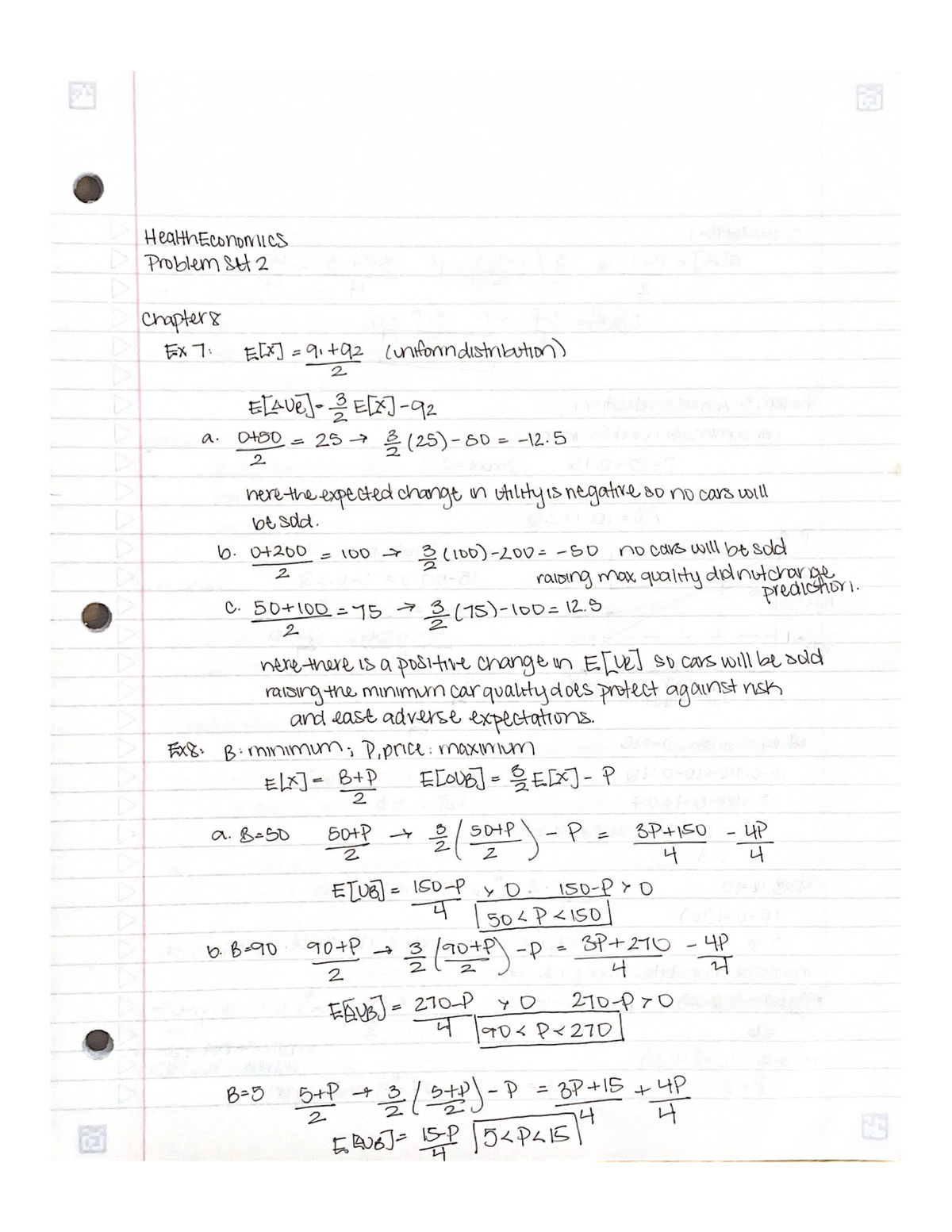 Health Economics Problem Set 2 - ECON 4510 - Studocu