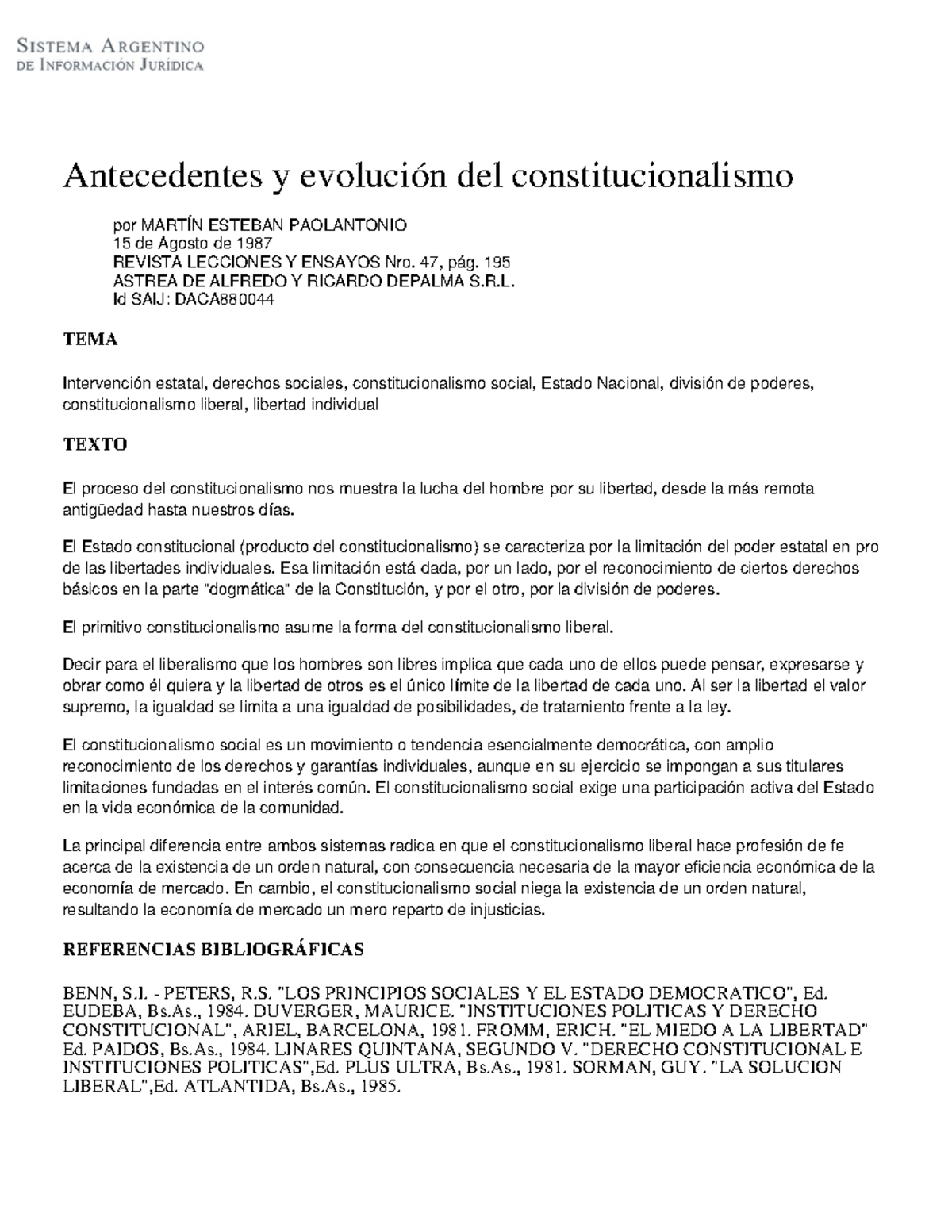 Antecedentes Y Evolución Del Constitucionalismo - Antecedentes Y ...