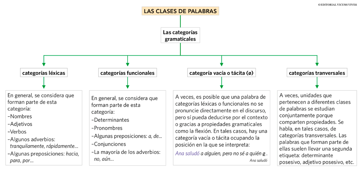 Clasificación palabras - Llengua Castellana i Literatura II - Studocu