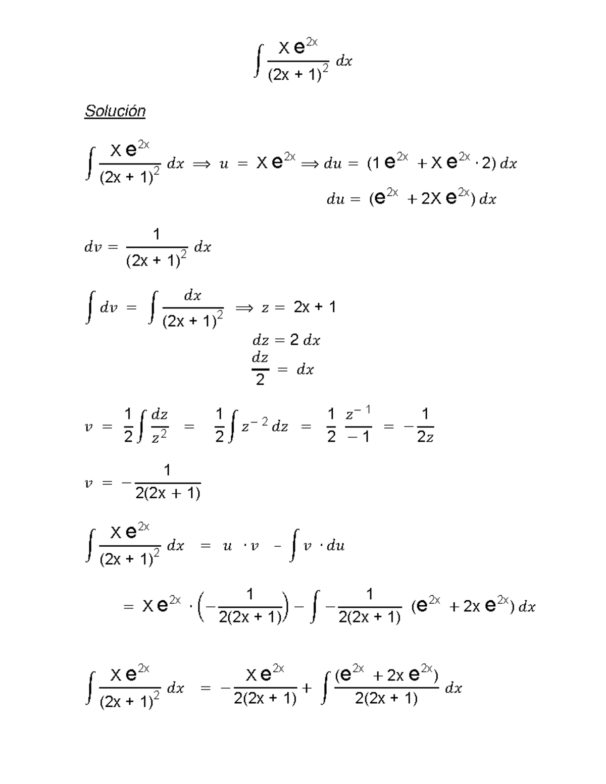 hard-integral-one-calculo-integral-xe-2x-2-2x-1-xe-2x-2x-2-2x-1