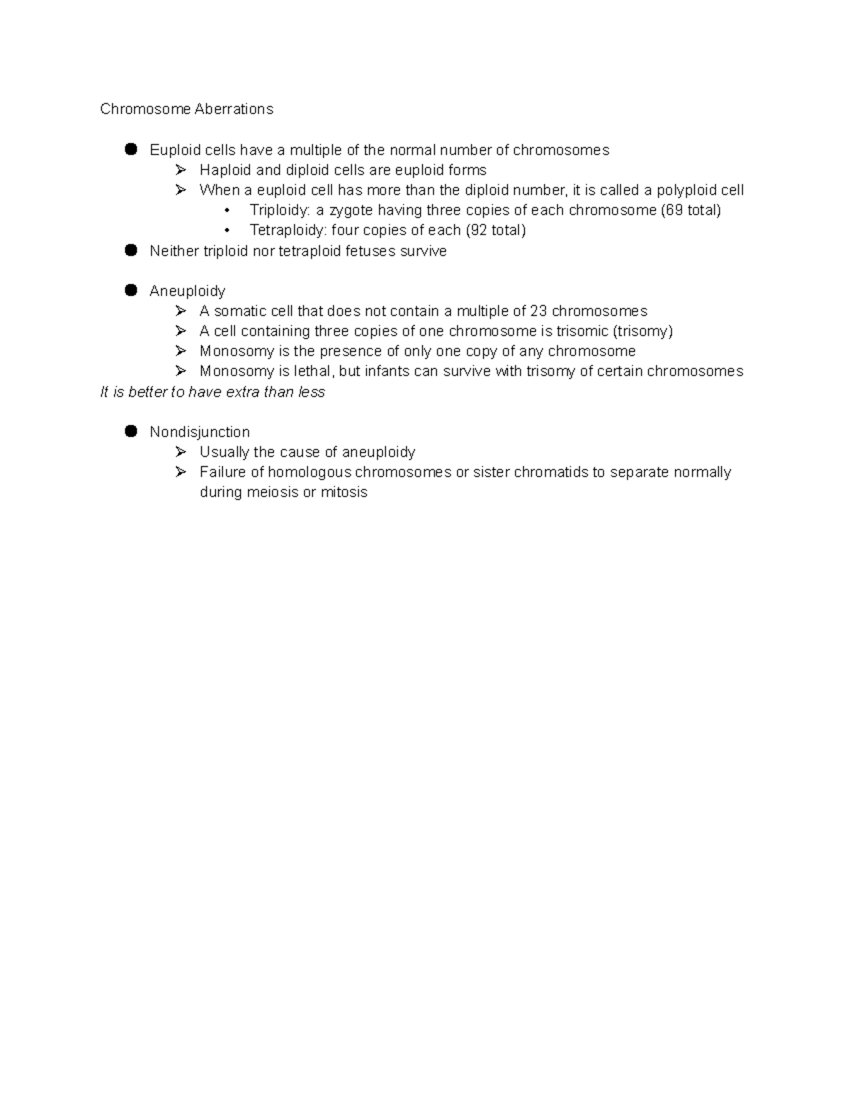 biostatistics-assignment-and-notes-chromosome-aberrations-euploid