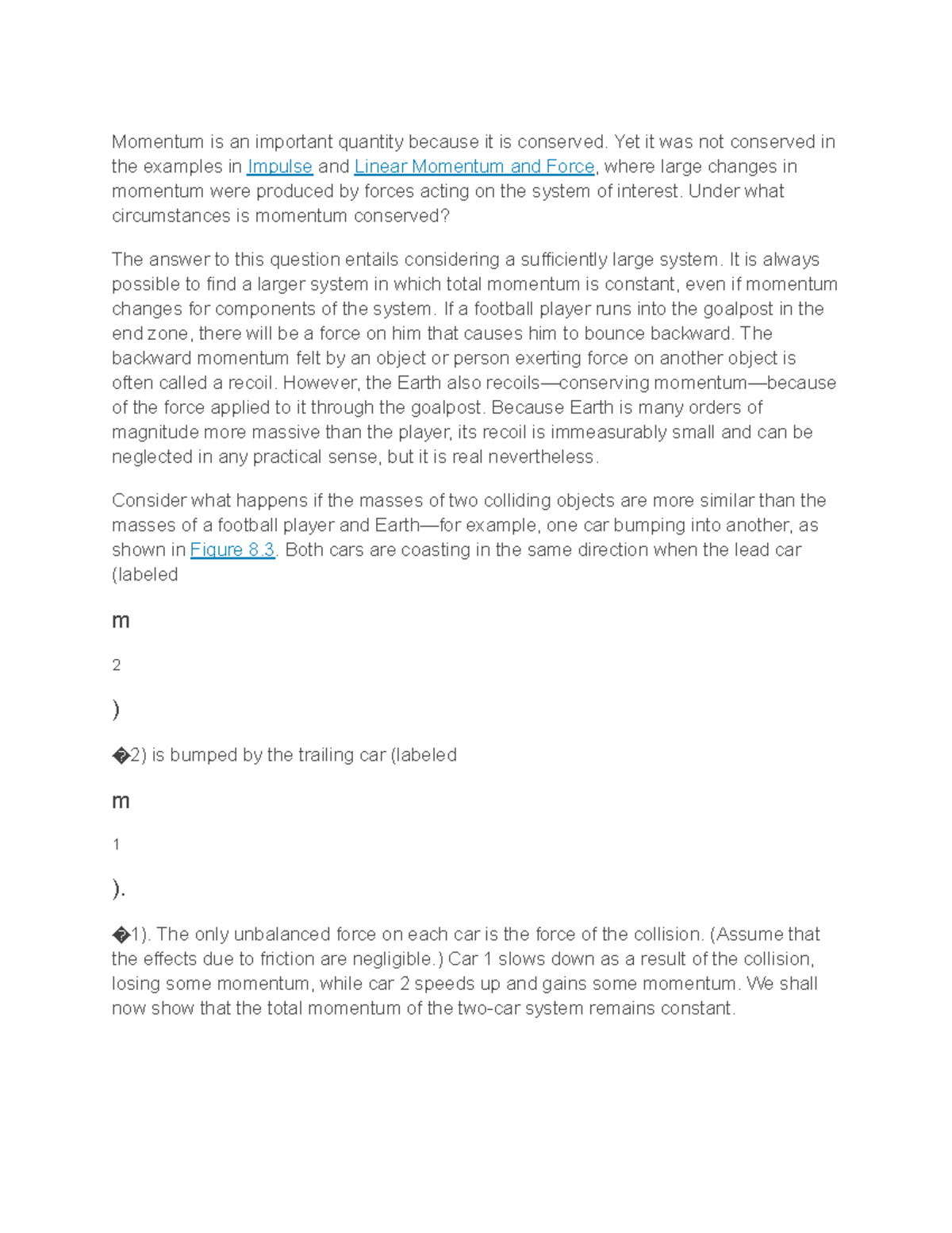 Lesson Note on Conservation of Momentum - Momentum is an important ...