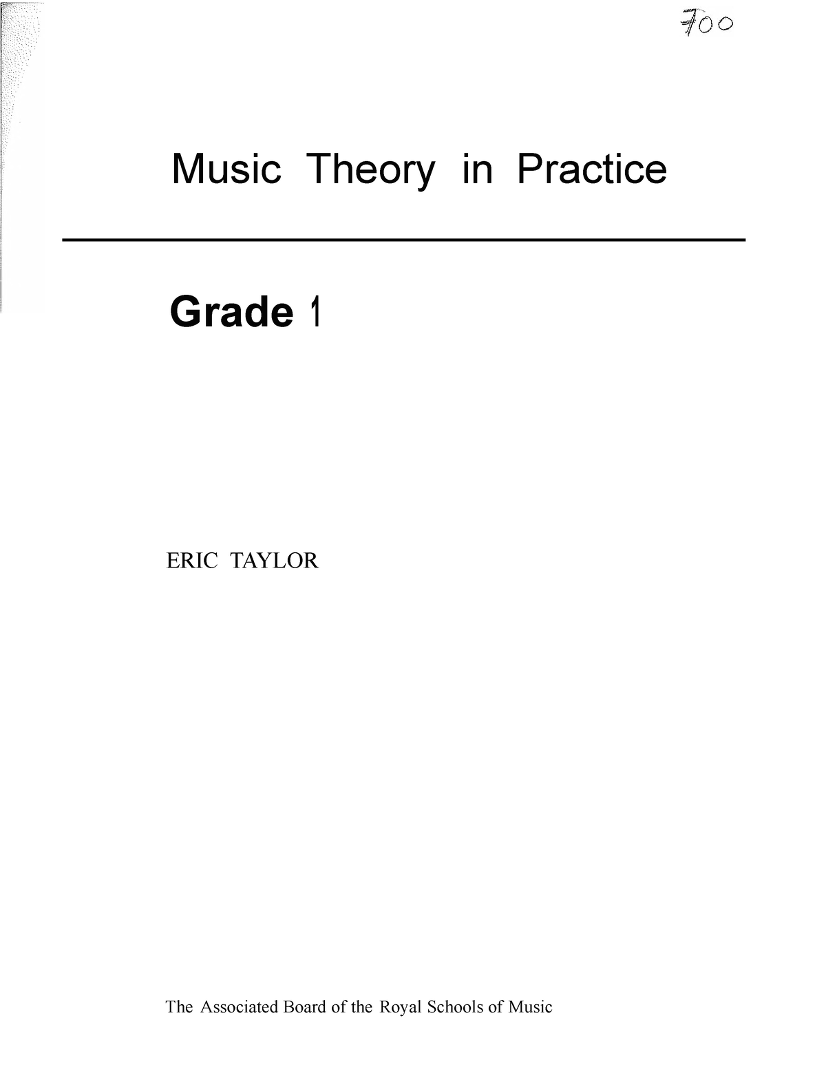 Grade 1 Paper Theory Abrsm - Music Theory In Practice Grade 1 ERIC ...