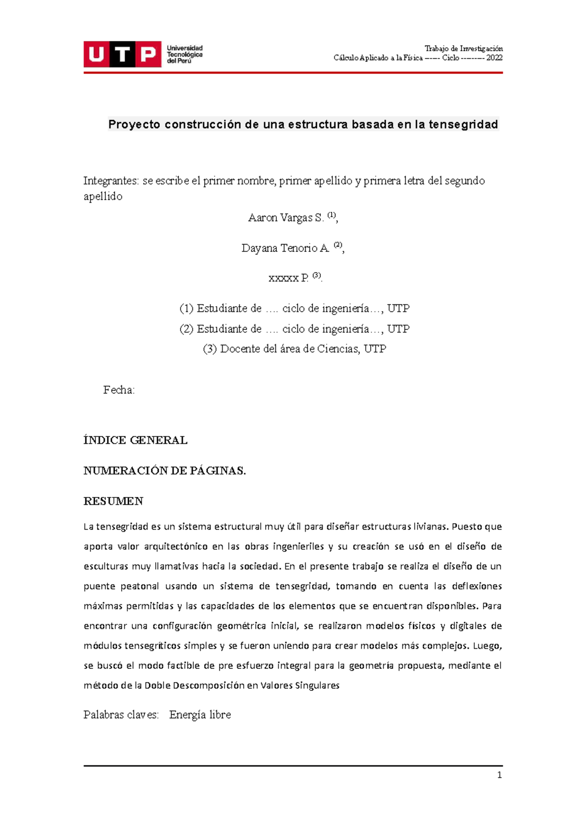 Trabajo Final CAF 2022 - Cálculo Aplicado A La Física - Ciclo - 2022 ...