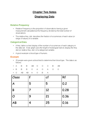 Mean, Variance, Standard Deviation - Chapter 3 Notes Descriptive Stats ...