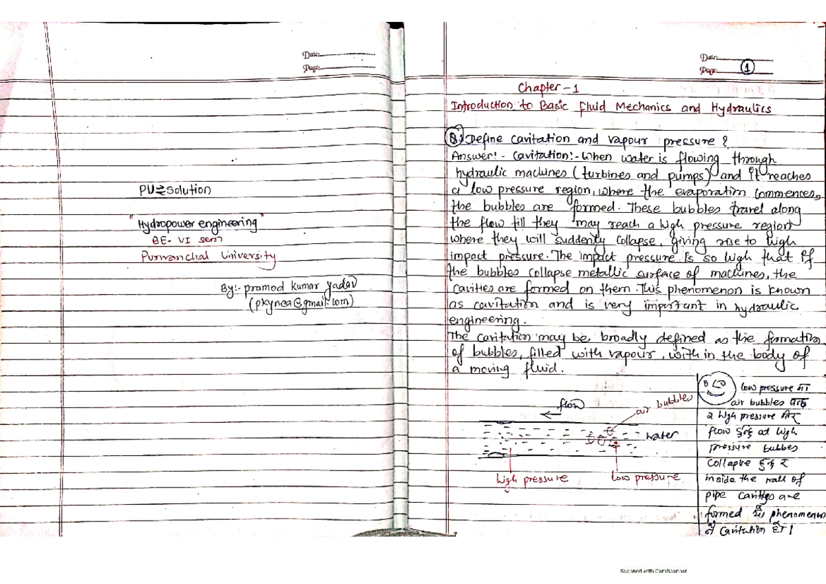 Hpe chapter 1 to 3 Hydropower notes Utilization of Electrical