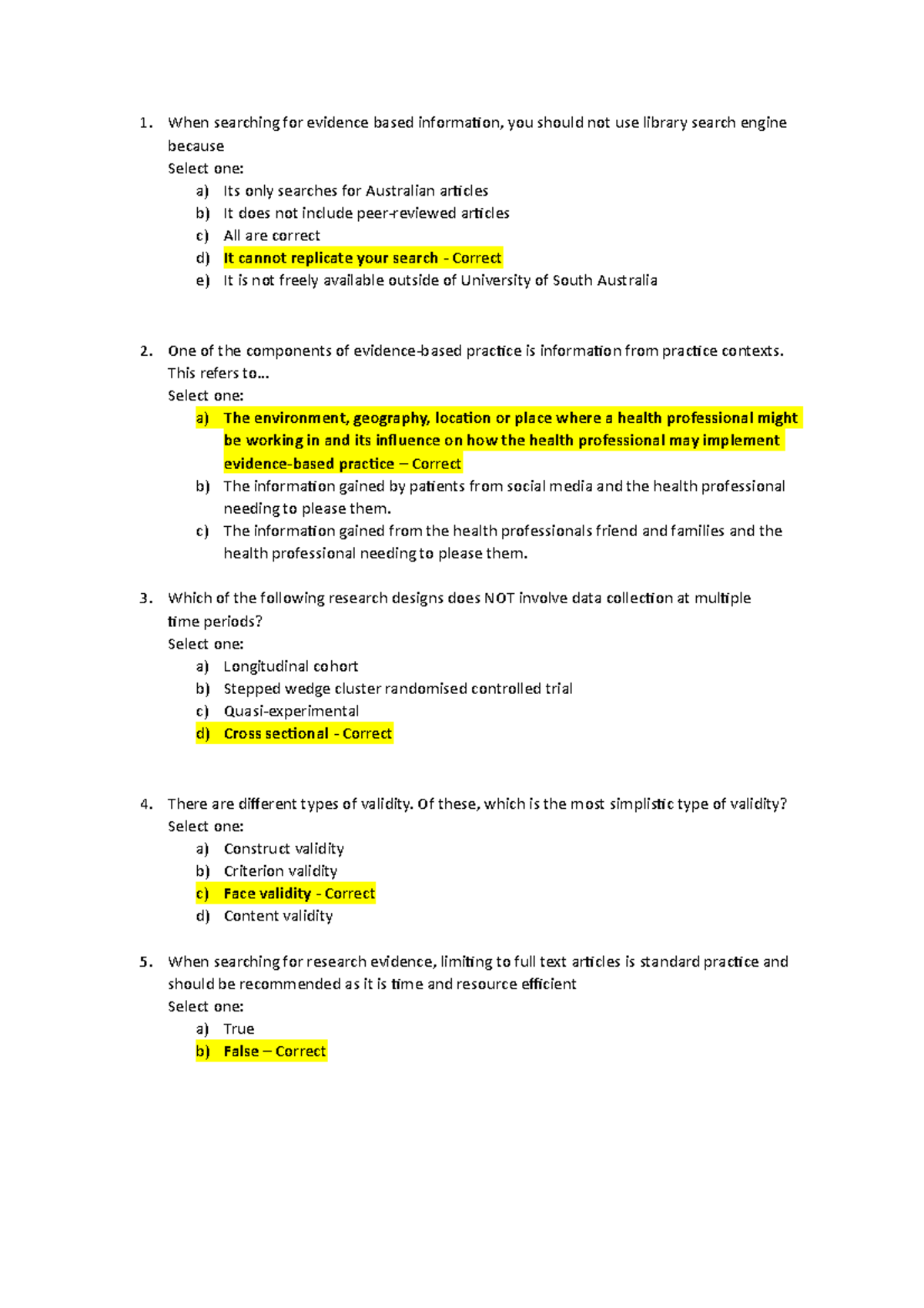 literature review mcq questions