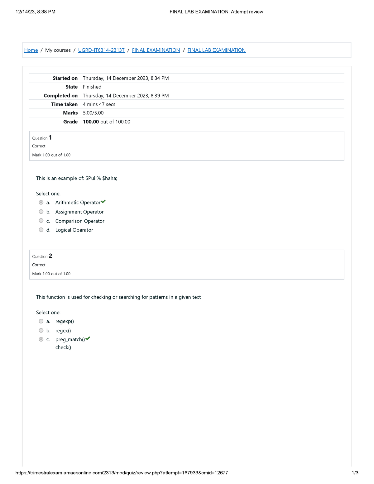 Final-LAB- Examination -Web-Application-Development-1 - 12/14/23, 8:38 ...