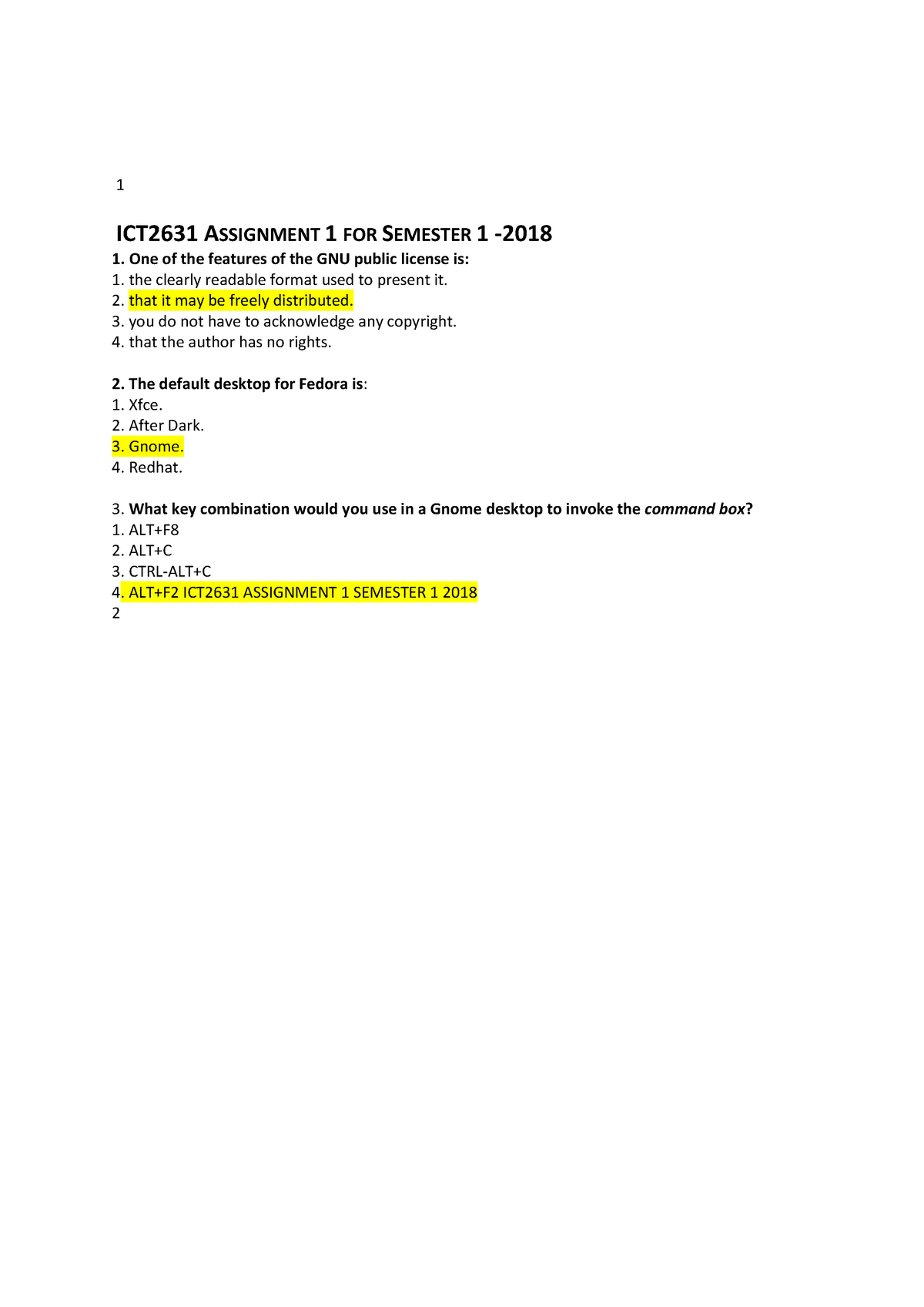 linux assignment questions and answers