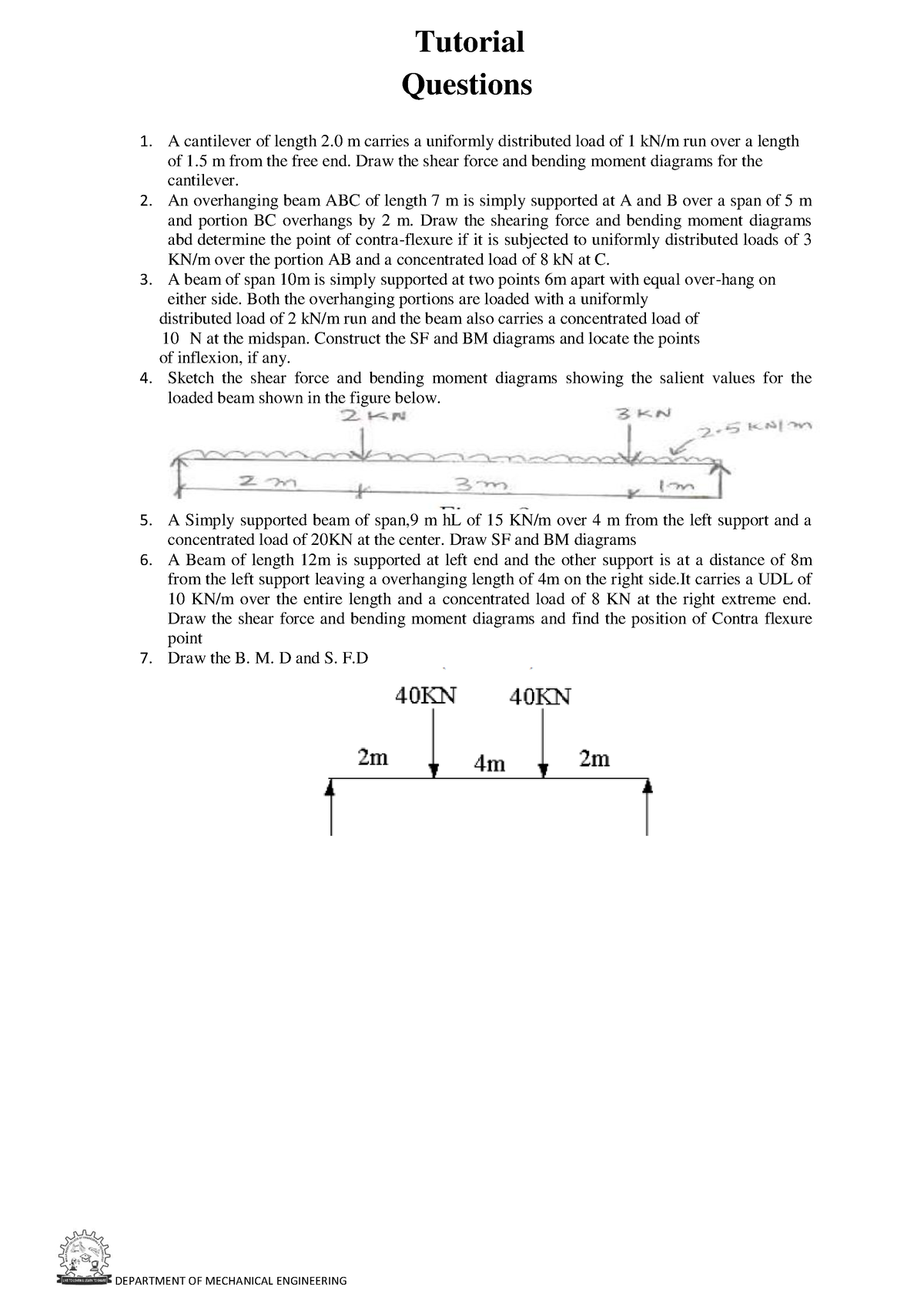 Strength of material notes (14) DEPARTMENT OF MECHANICAL ENGINEERING