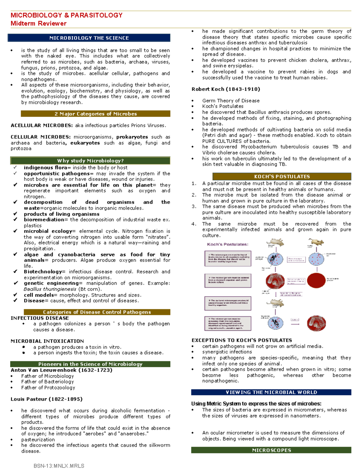 Micropara- Midterm - for your review - MICROBIOLOGY & PARASITOLOGY ...