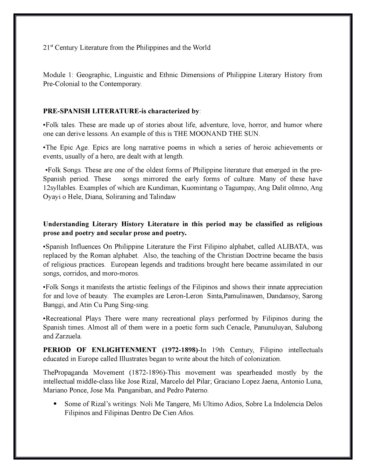 21st-century-literature-from-the-philippines-and-the-world-notes-pre