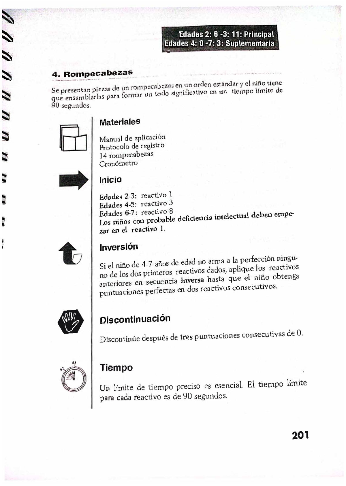 Rompecabezas \ >' .· Edades 2 6 3 11 Principal _dades 4 O 7