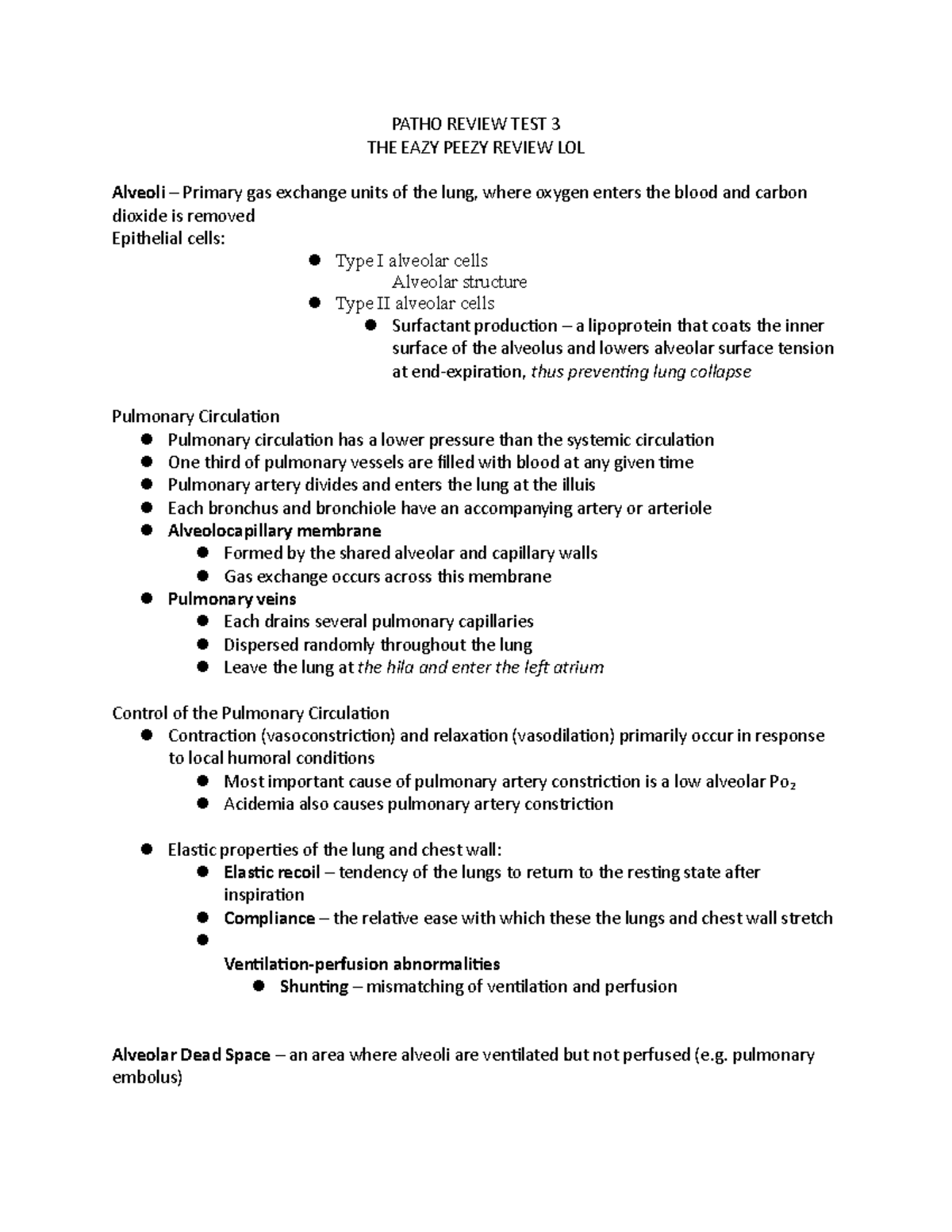 Patho test 3[4890] - PATHO REVIEW TEST 3 THE EAZY PEEZY REVIEW LOL ...