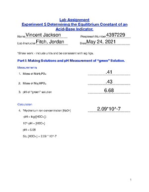 Lab 4 - feaf - Lab Assignment Experiment 7: Acids, Bases, Salts, and ...