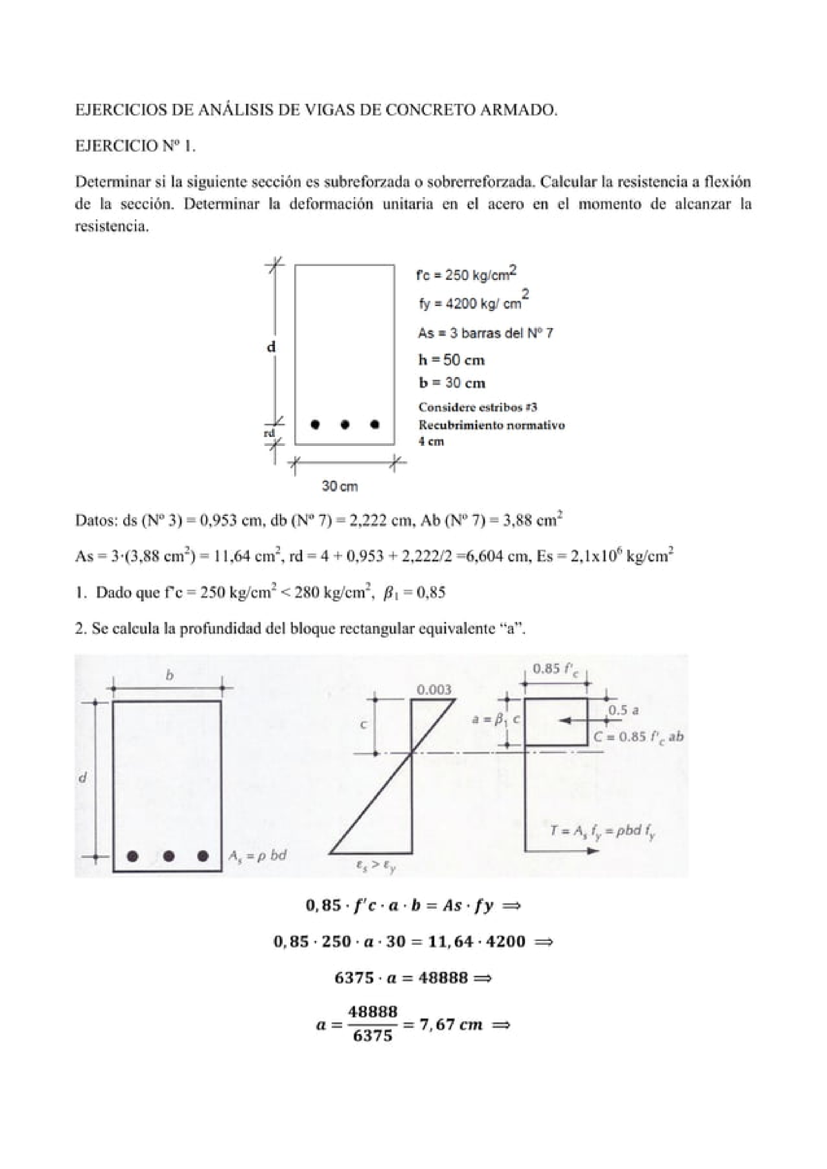 Tarea Concreto Ejerciccios Resueltos Concreto Armado I Studocu