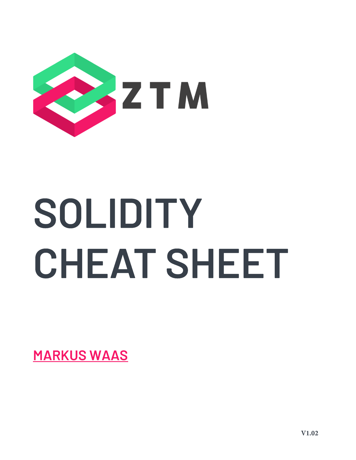 Solidity Cheat Sheet - No Zsdsi Oisdaiy Uiyaa - V1 2 SOLIDITY CHEAT ...