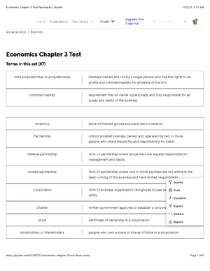 Economics Chapter 3 Flashcards (Mark) - ECON 50 - Stanford - Studocu