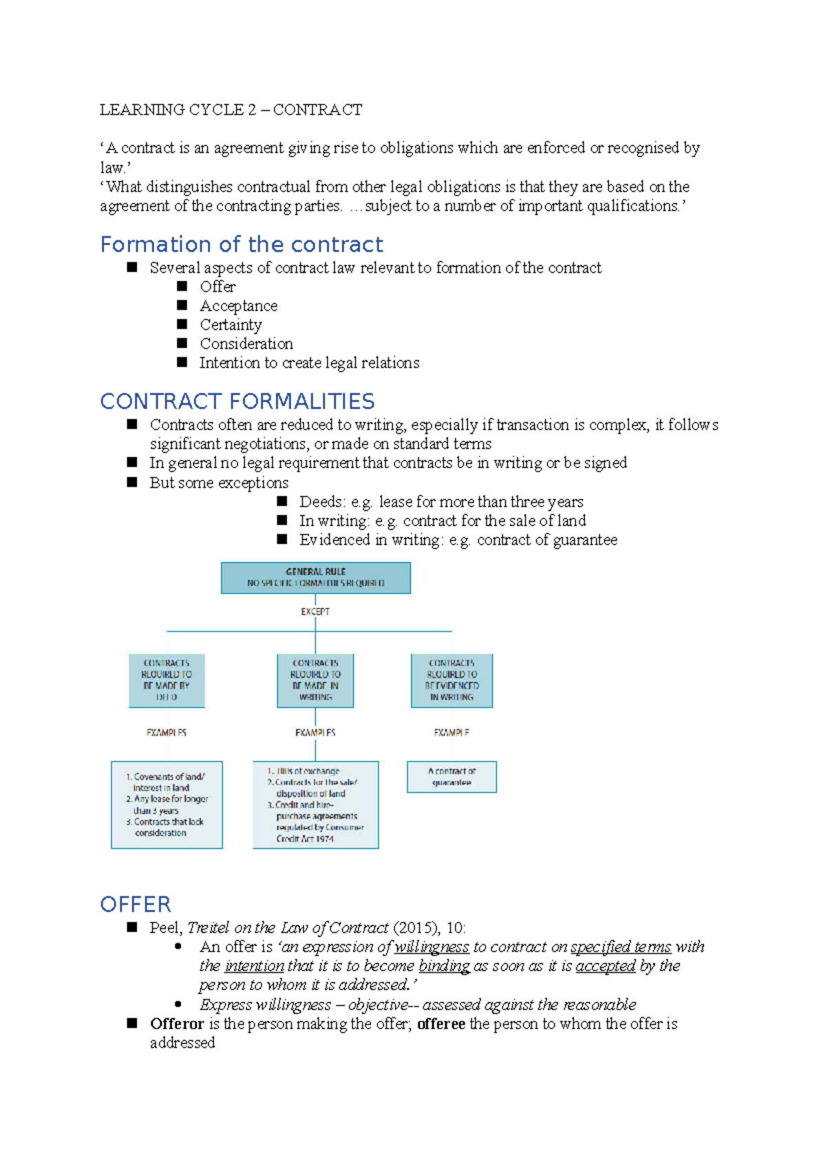 Learning Cycle 2 - Seminar prep for LC2 - LEARNING CYCLE 2 – CONTRACT ...