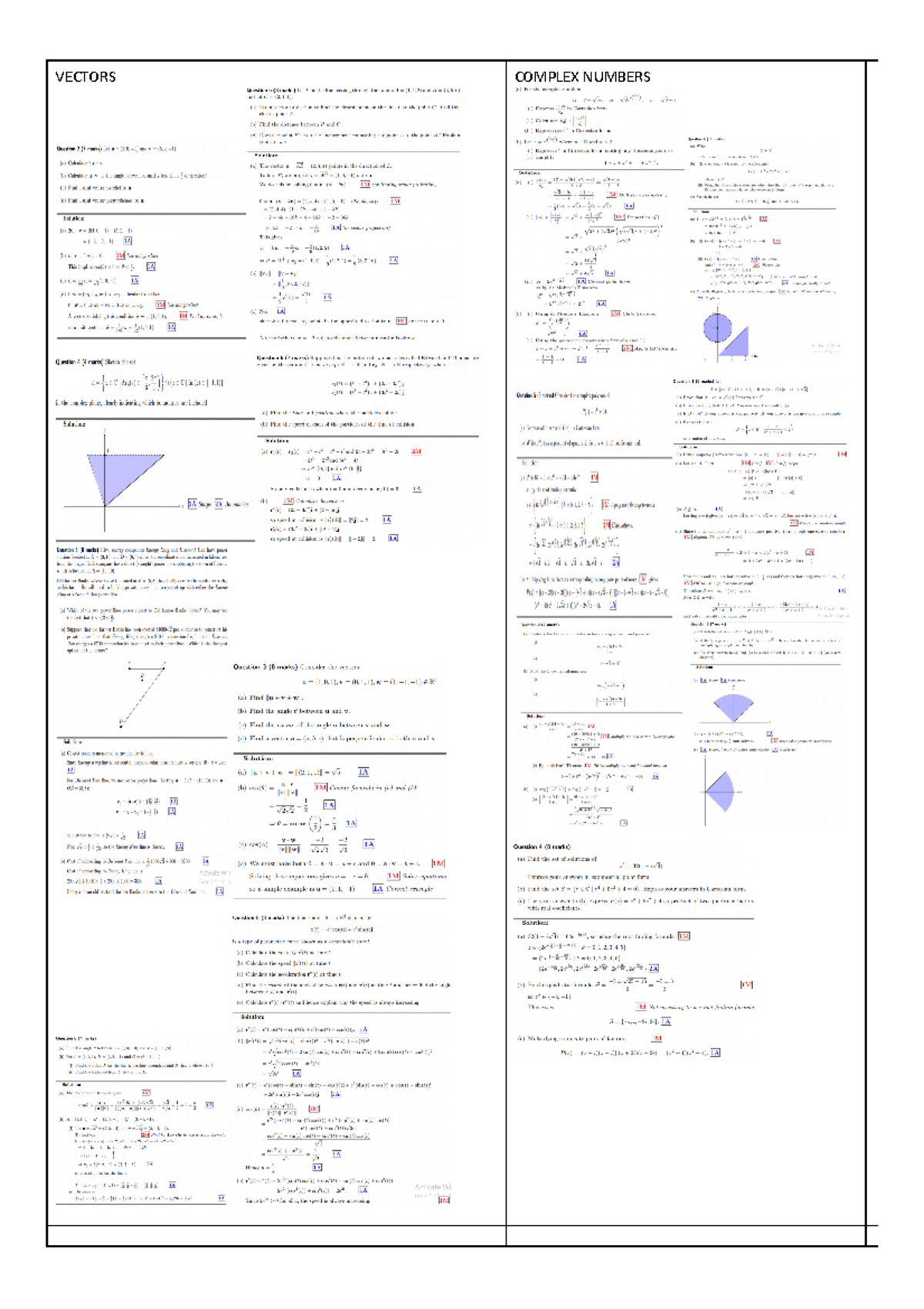 Sheet - rsdf - ENG 1051 - VECTORS COMPLEX NUMBERS PROVES ANTI ...