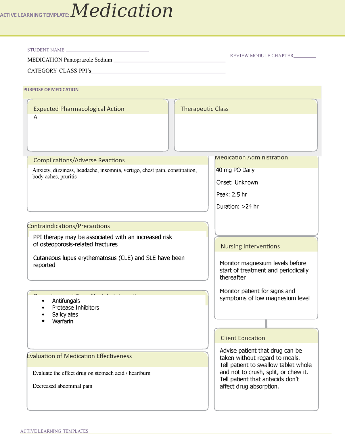 medications-pantoprazole-ati-med-form-active-learning-template