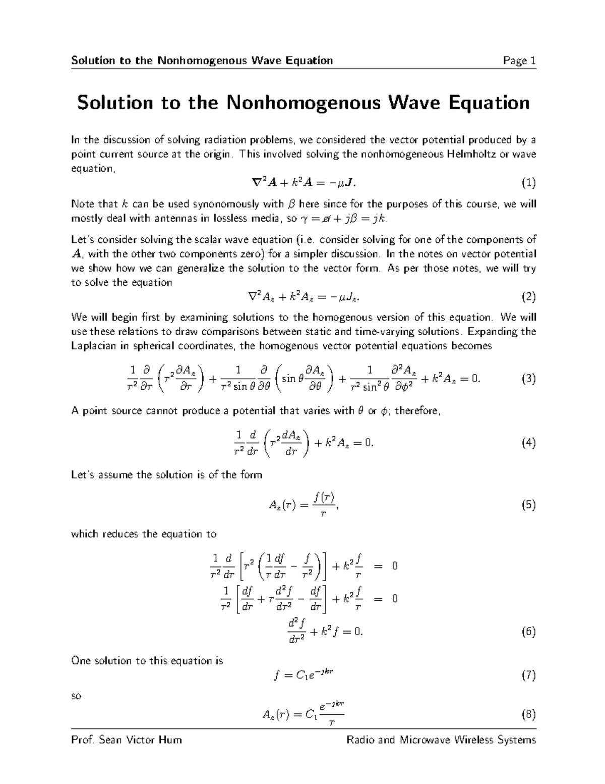 04a-waveeqn - 04a-waveeqn - Solution to the Nonhomogenous Wave Equation ...