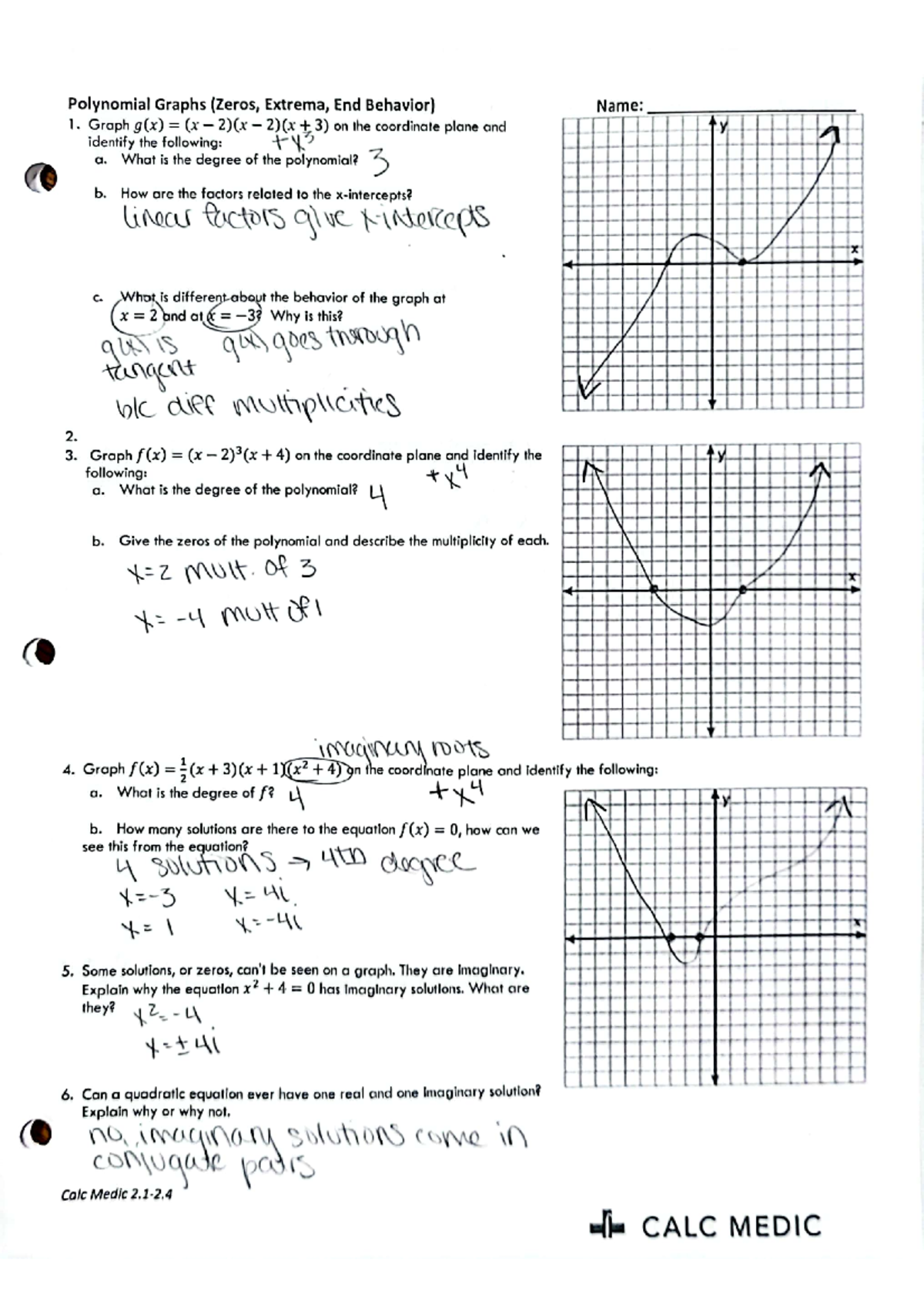 Poly graphs KEY - Studocu