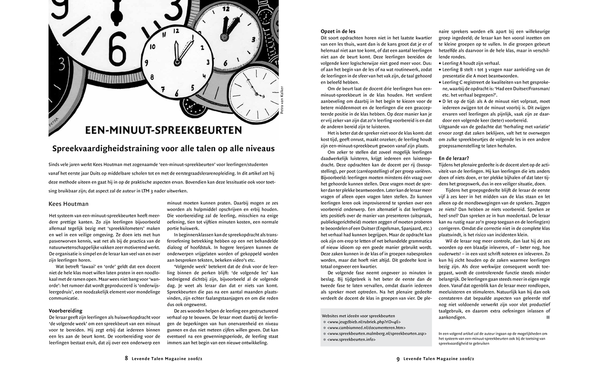 258 Artikeltekst 466 507 10 2013 0731 - 8 Levende Talen Magazine 2006/2