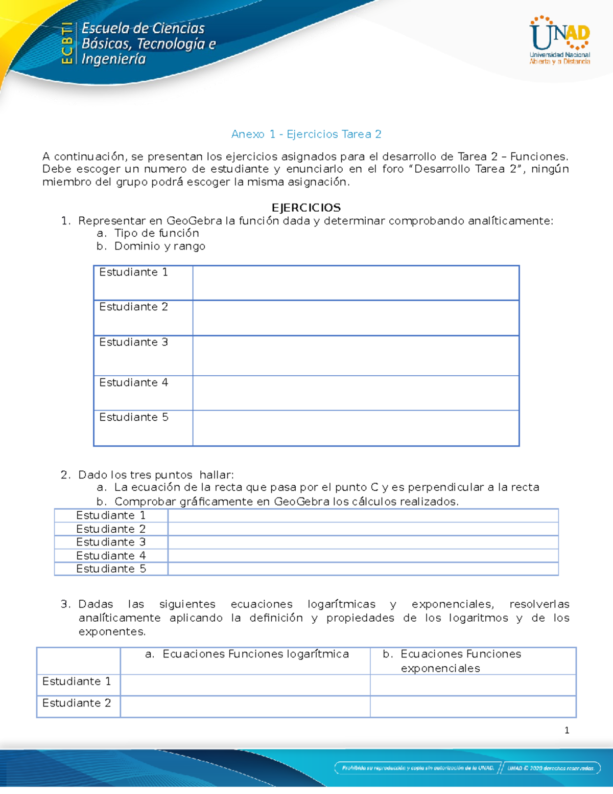 Anexo 1 - Ejercicios Tarea 2 - Anexo 1 - Ejercicios Tarea 2 A ...