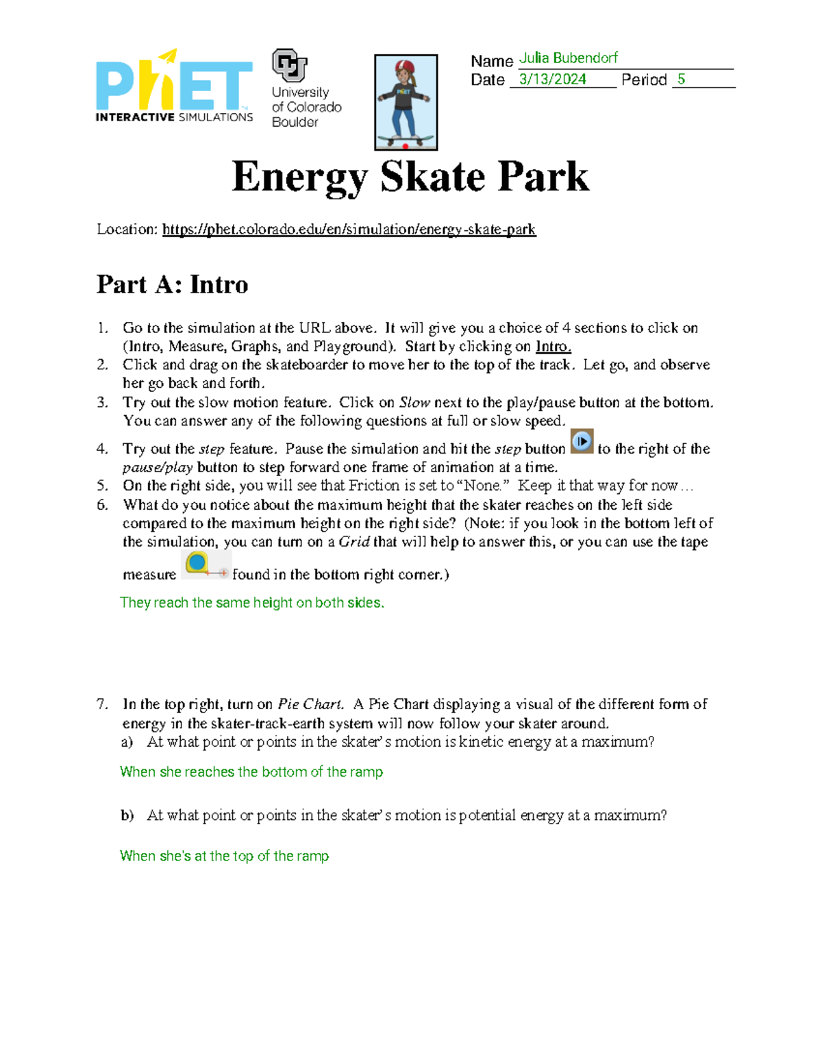 Energy Skate Park Simulation Guide 2023 - Energy Skate Park Location ...