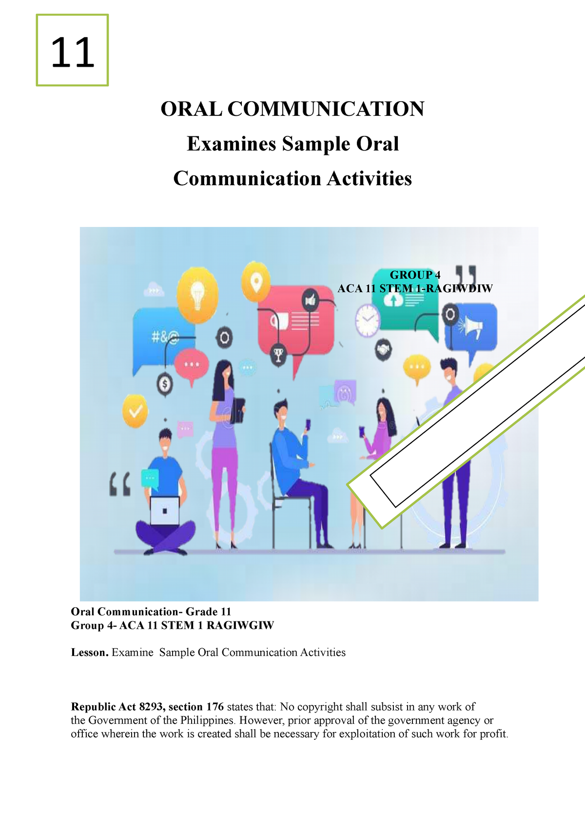 essay about understanding on the types of oral communication activities