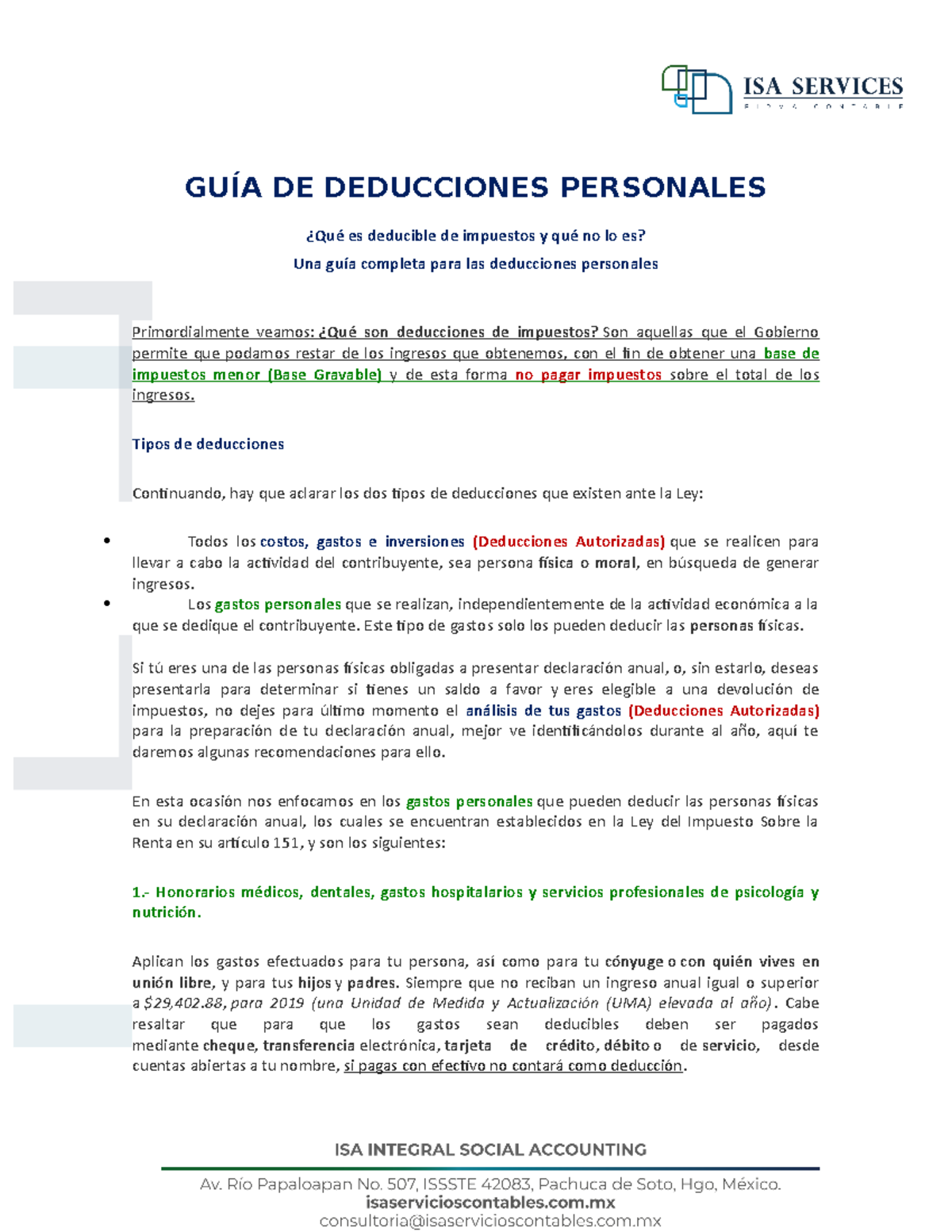 ¿Qué Son Y Cómo Funcionan Las Deducciones Personales? – XNOWC
