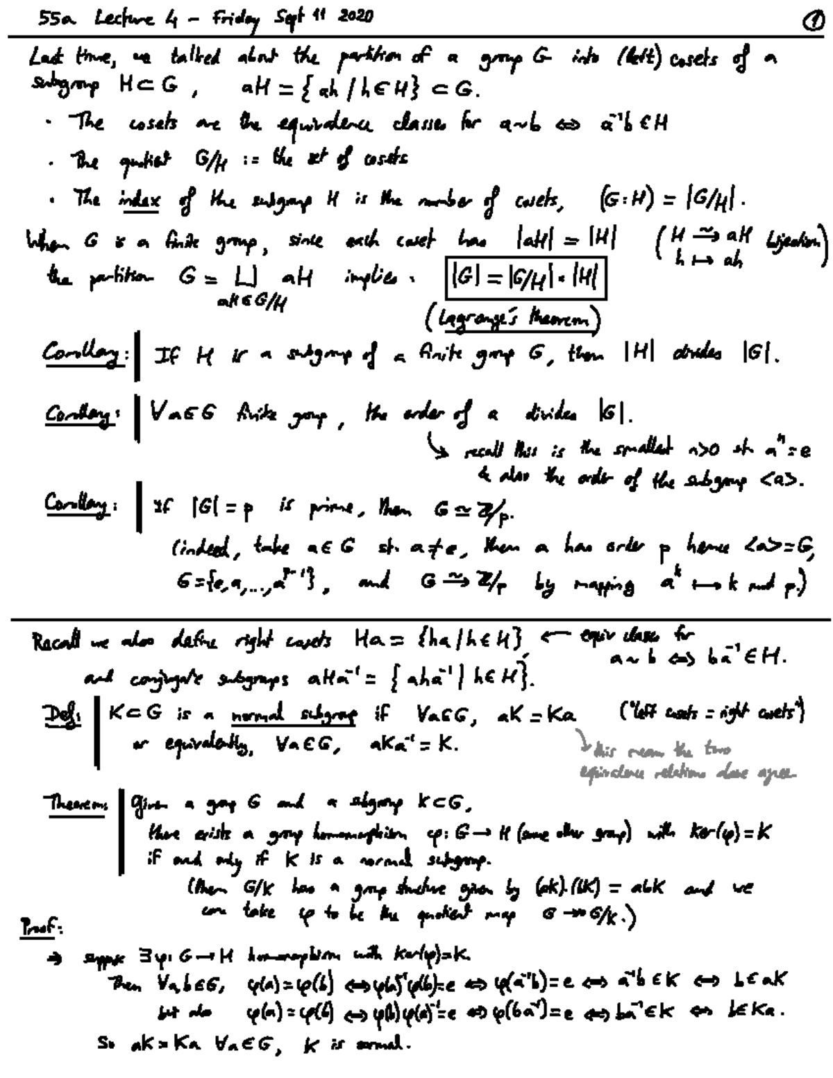 Lecture 4 - MATH55 - Studocu