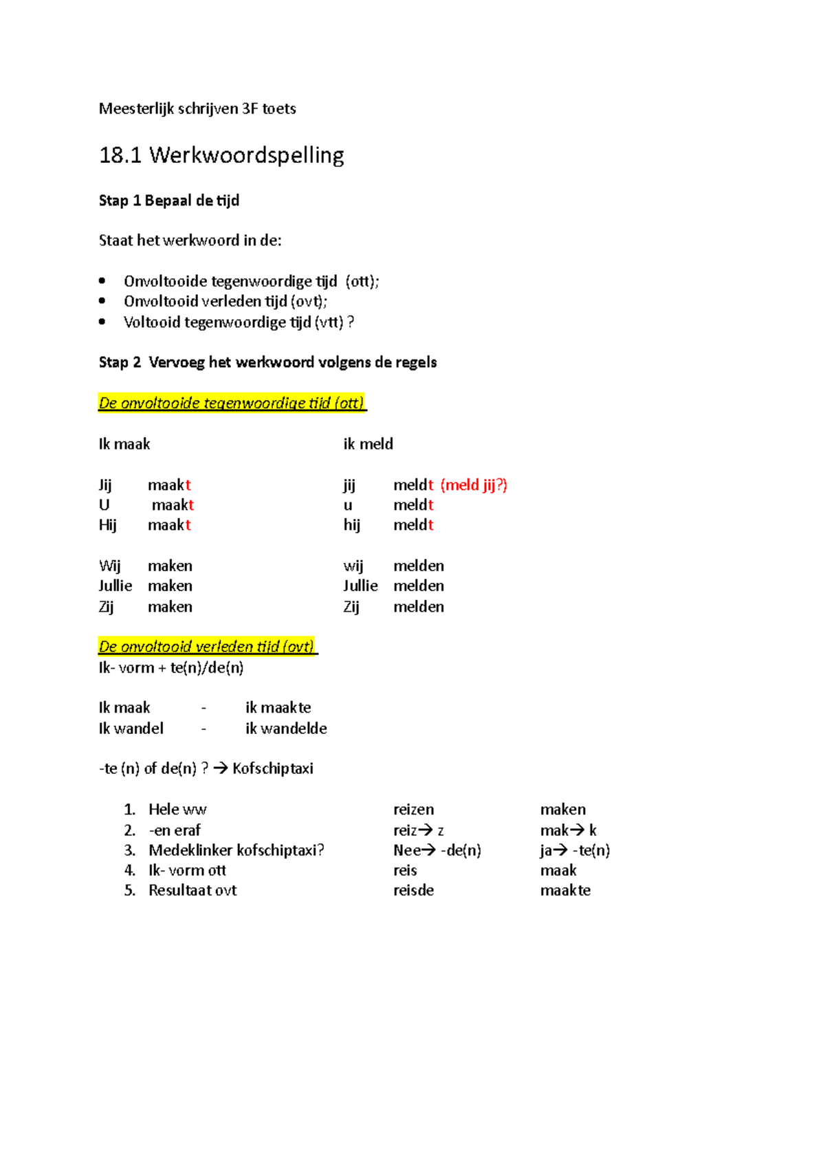 Meesterlijk Schrijven 3F Toets Samenvatting - Meesterlijk Schrijven 3F ...