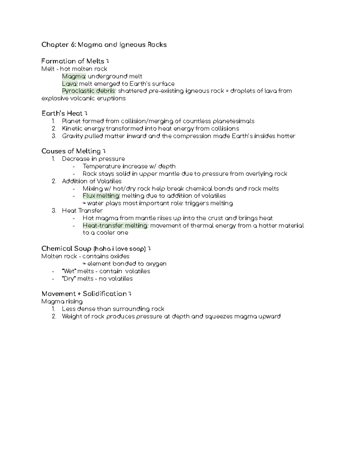 Chapter 6 Magma and Igneous Rocks - Chapter 6: Magma and Igneous Rocks ...