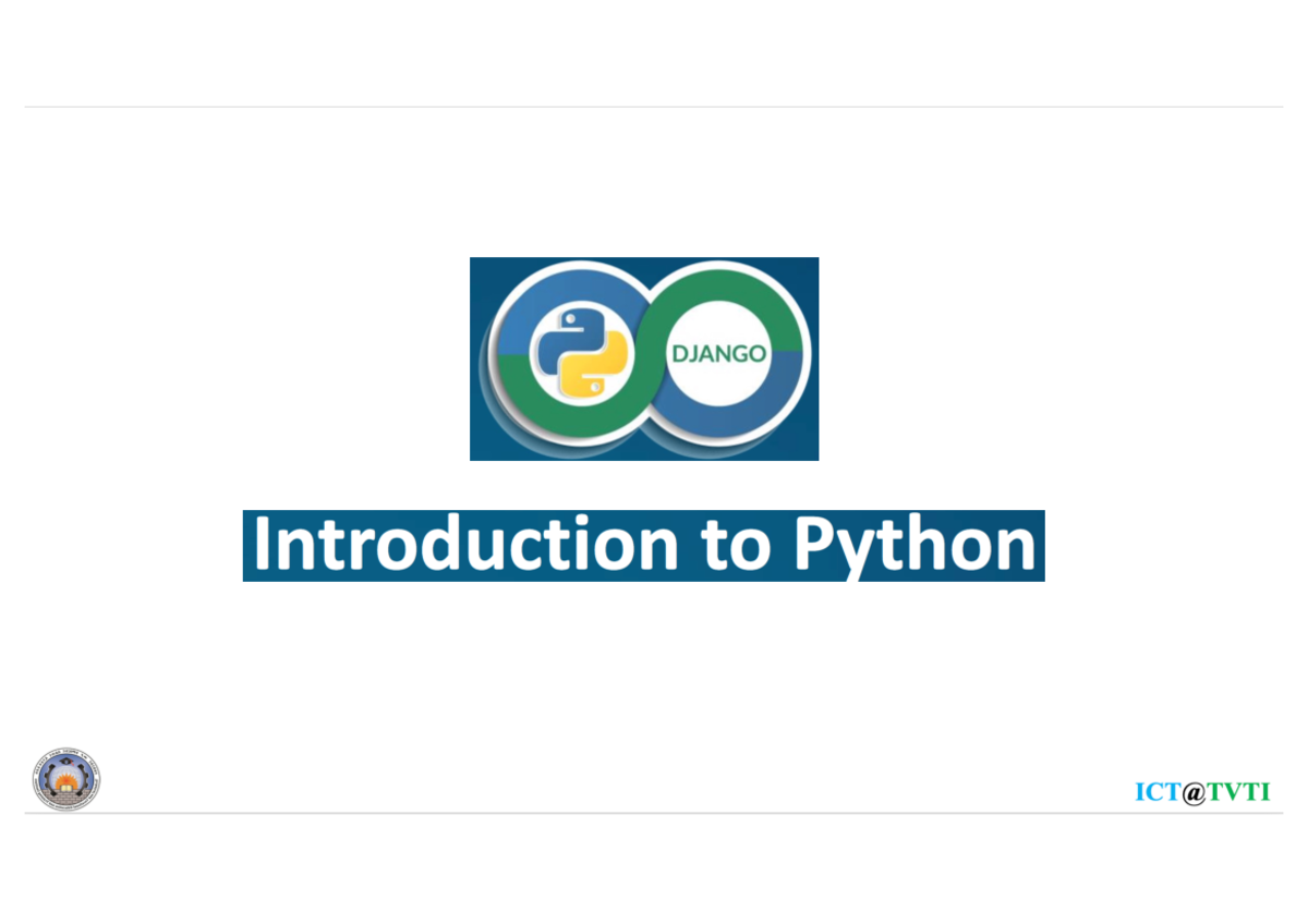 Python-Unit-1 Part 1 - please join - Computer Science - Why Python? Why ...