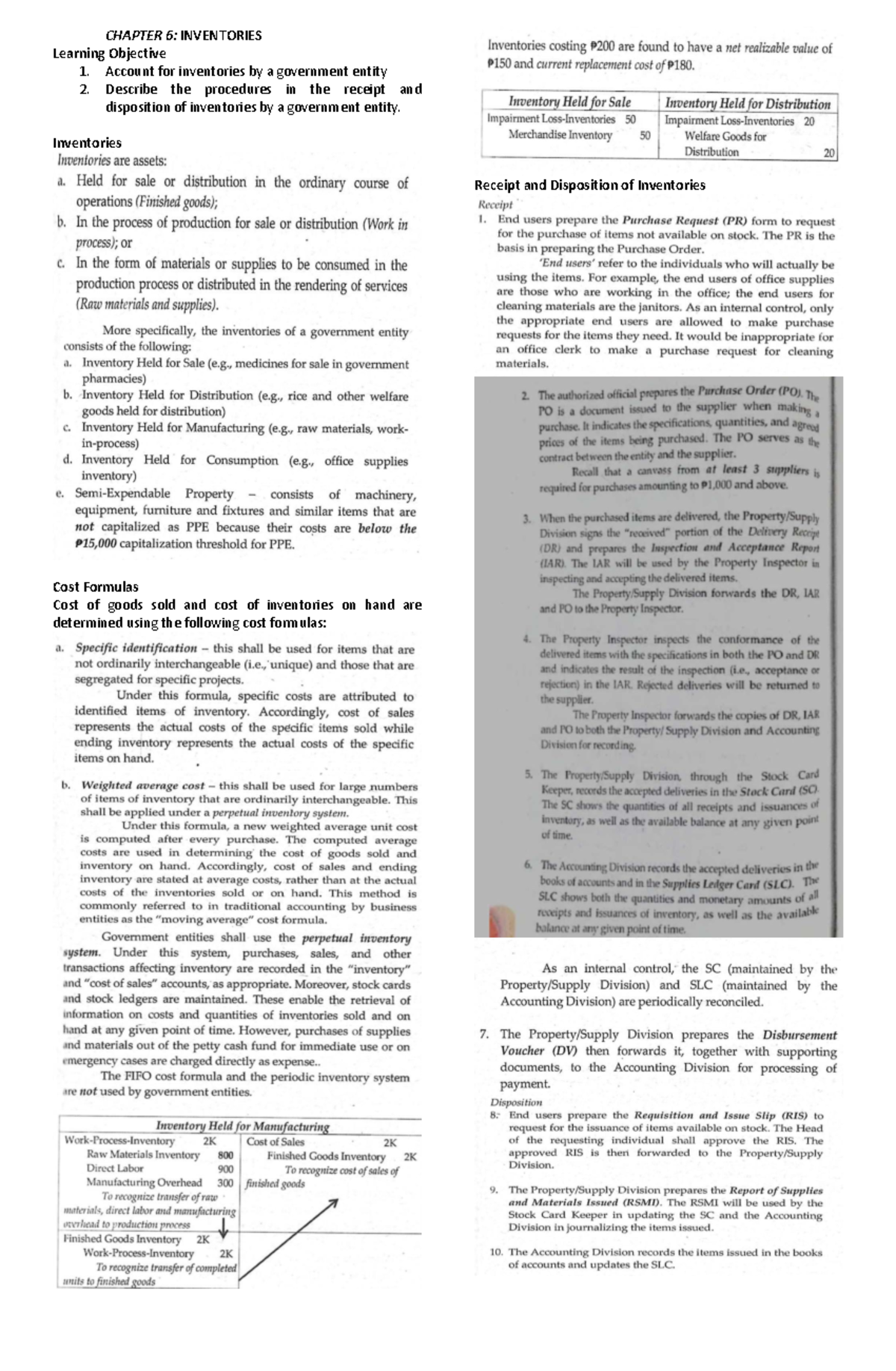 Chapter 7 Government Inventories - Advance Accounting - CHAPTER 6 ...