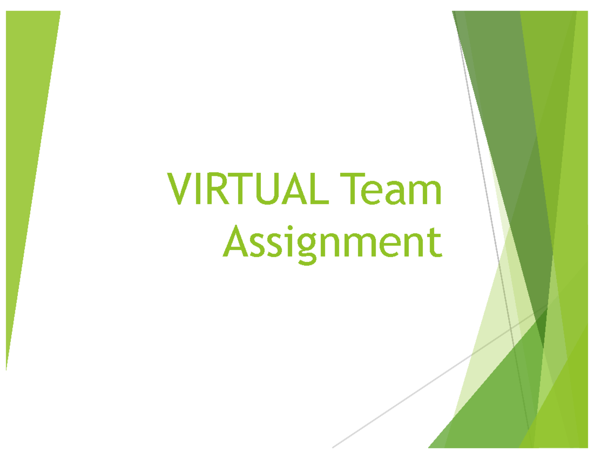 assignment of virtual