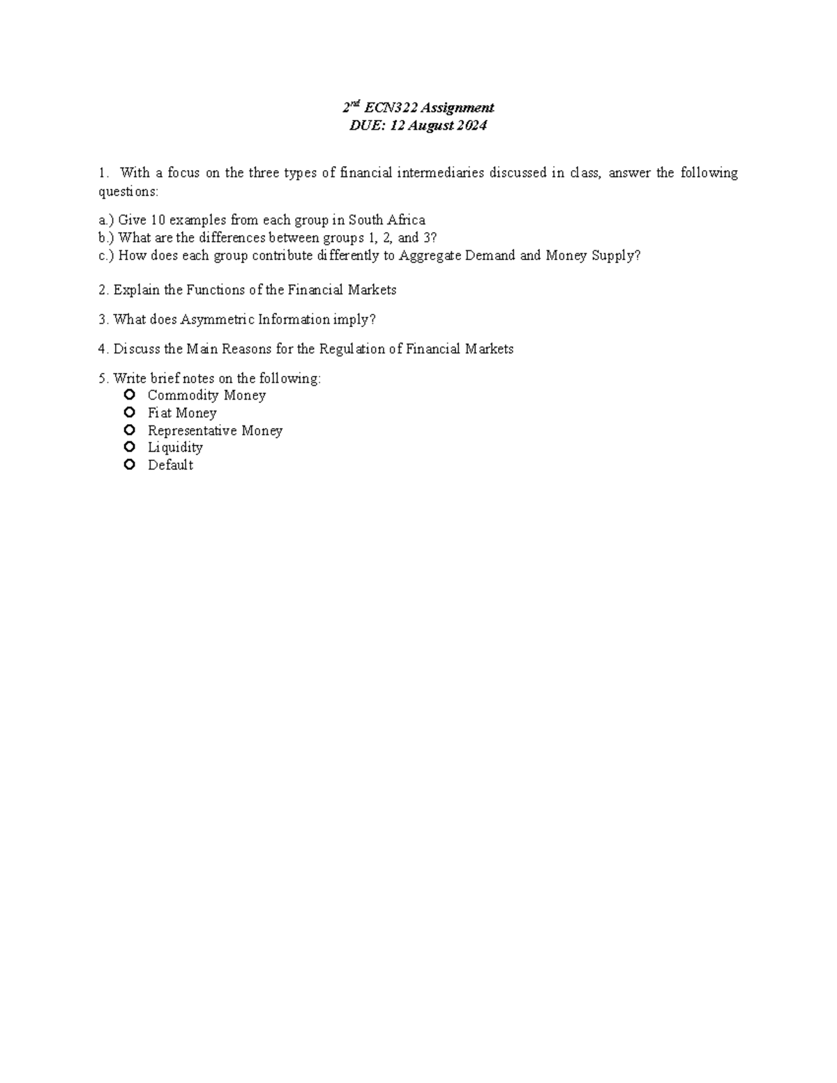 2nd ECN322 Assignment 1f308f53a0fd29effdc 067e3b6e43714 - 2nd ECN322 ...