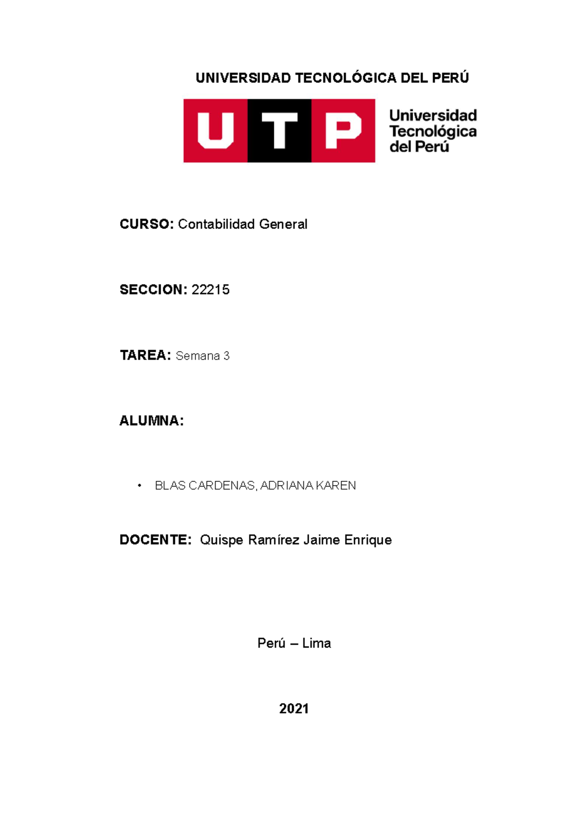 Tarea semana 3 - Costos y Presupuestos - UTP - Studocu