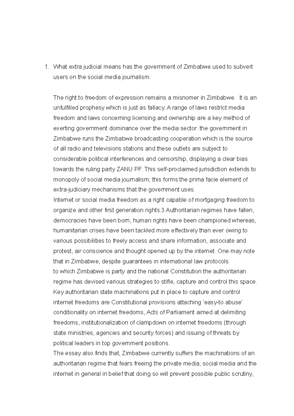 Mtkayyy - Journalism assignment for the next two weeks - What extra ...